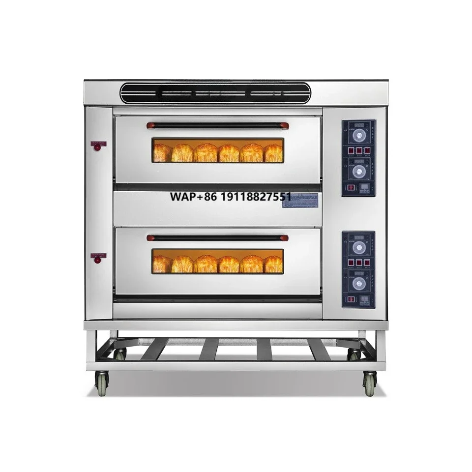 

Commercial Kitchen 2 Deck 4 Trays Baking Oven Industrial Bread Pizza Cake Electric Bakery Ovens Bakery Machinery Ovens Pizza