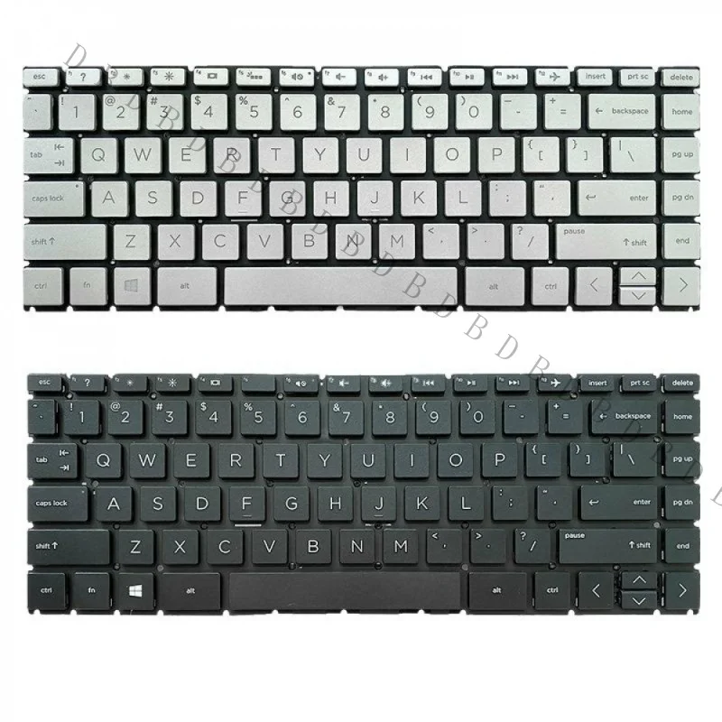 AA+New Black / Silver Laptop Replacement Keyboard For HP 14-CD 14-CM 14-CK 14M-CD Notebook