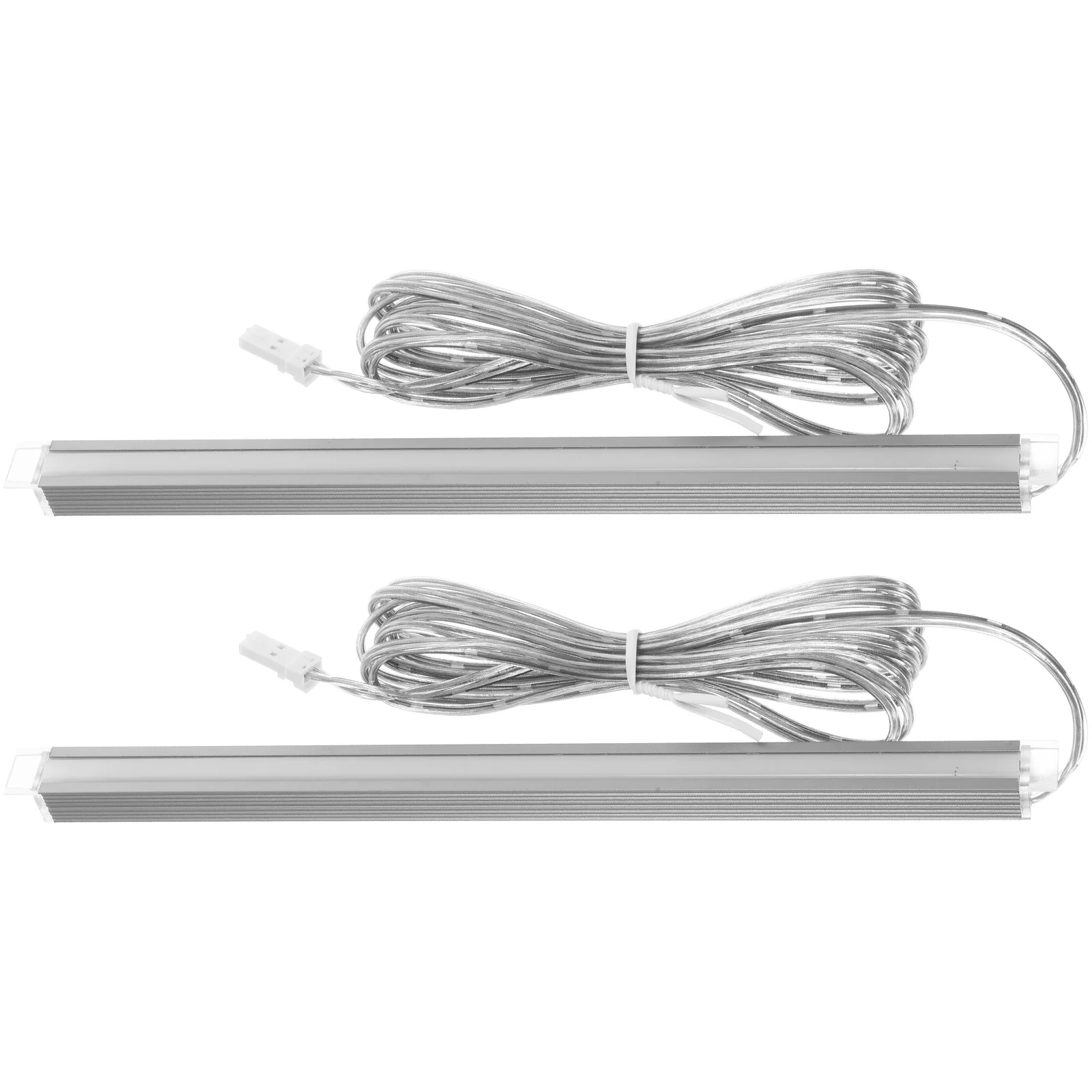 2 Pcs Rechargeable Cabinet Lights Under Closet Kitchen Unit LED Lighting Strip Under-counter Fixtures