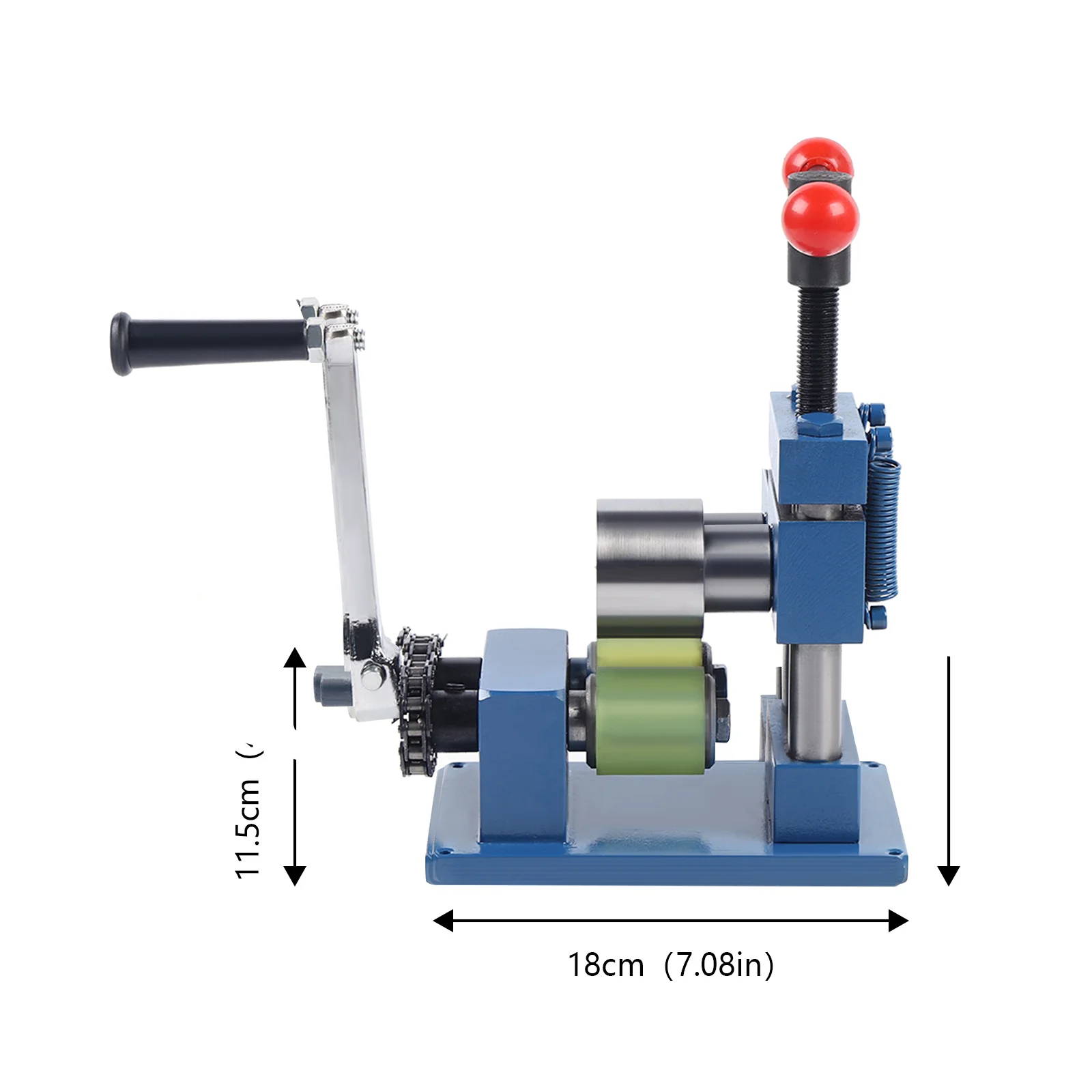 Cutycaty Hand-Cranked Ring and Bracelet Bending Machine, Manual Hand Crank Jewelry Press DIY Tool, Jewelry Rolling Mill Machine