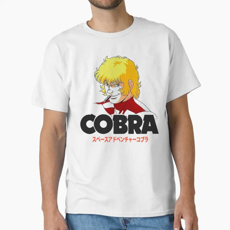 

0731 Space Adventure Cobra Japan Manga The Animation Psychogun Anime t shirt 100% cotton large size tops S-6XL men's clothing