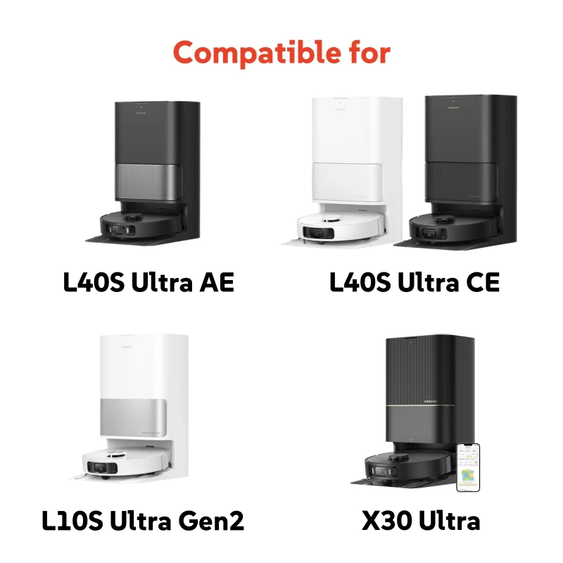 الأصلي Dreame L40s Ultra AE المطاط الرئيسي/قص الشعر/فرشاة جانبية ، تصفية ، ممسحة ، كيس لجميع الغبار لقطع غيار المكنسة الكهربائية L40s Ultra CE #6