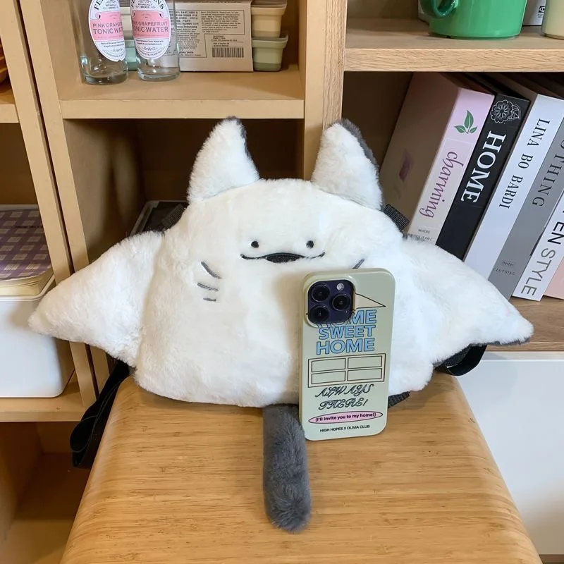 الإبداعية مانتا راي أفخم حقائب الظهر لطيف رقيق الكرتون الحيوان الكتف حقيبة كروسبودي عادية بلوشي المدرسية النساء Kawaii الهدايا