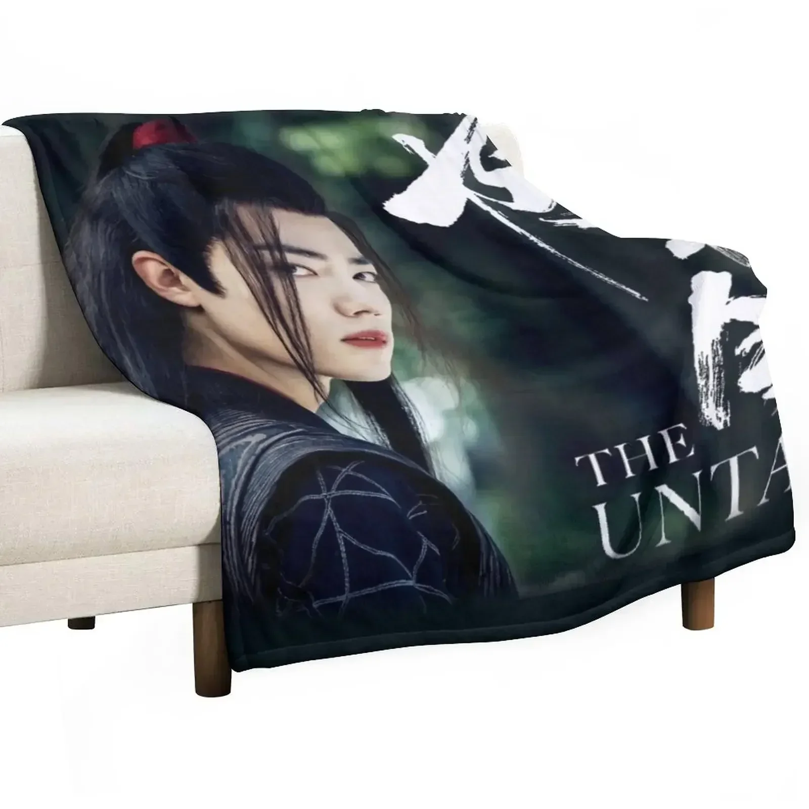 wei wuxian black Throw Blanket Plush Moving Bed covers Luxury Brand Blankets