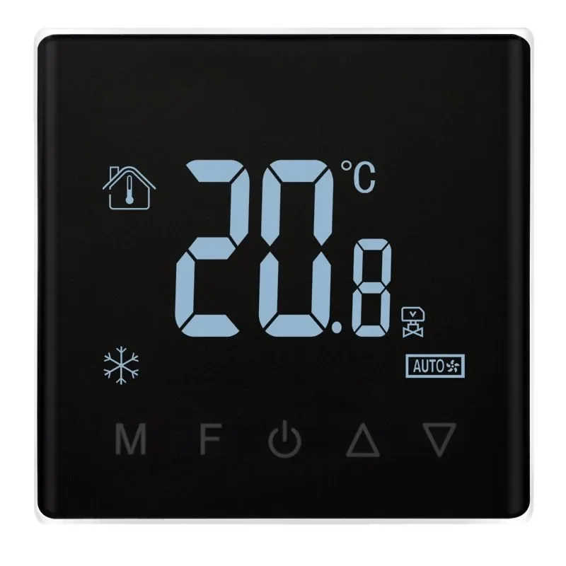 

Smart graffiti zigbee wireless wifi central air conditioner thermostat fan coil switch remote control panel