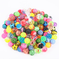 5pcs 30MM Multicolor Funny Balls Mixed Bouncy Ball Solid Floating Bouncing Child Elastic Rubber Ball of Pinball Bouncy Toys