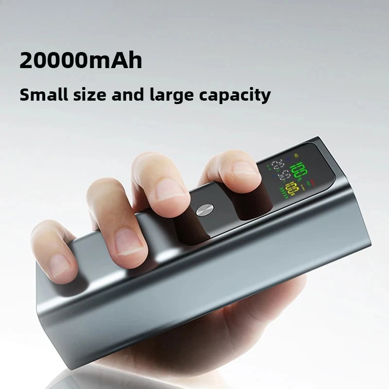 

For Laptop PD 100W Power Bank 20000mAh External Battery Capacity Fast Charging Portable Charger Powerbank For iPhone 16 Samsung