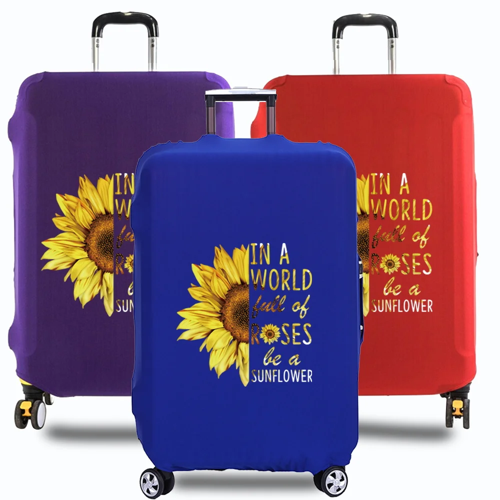 

Luggage Cover Stretch Fabric Suitcase Protector daisy series Baggage Dust Case Cover Suitable for18-32 Inch Suitcase Case