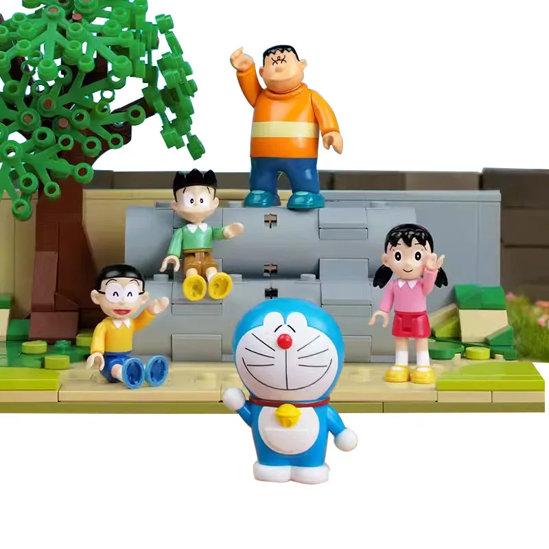 

keeppley building blocks Doraemon model Kawaii assembly toy Nobita Nobi Minamoto Shizuka Big G ornament birthday gift