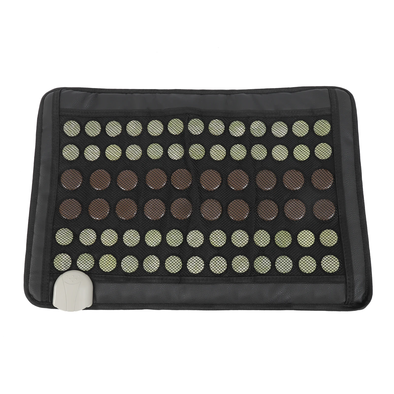 Image of 23,5*16in Jade Heizkissen 220v Infrarot Rückenheizkissen Home Spa Zubehör Wärmematte Massagekissen zur Linderung von Rückenschmerzen Yoga