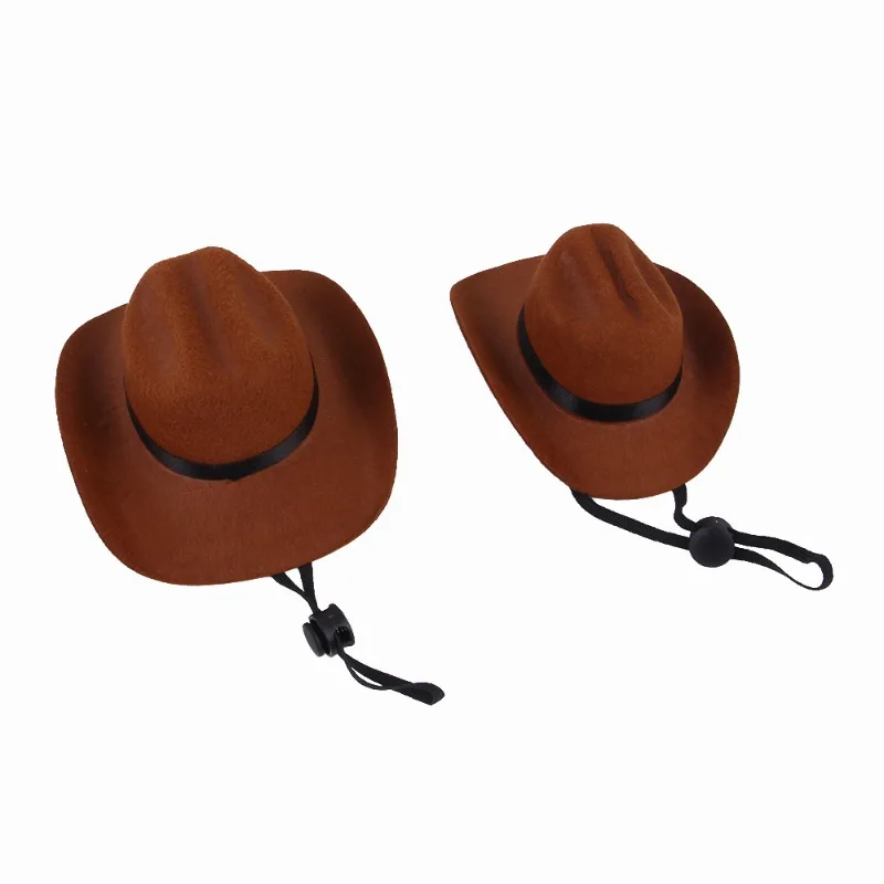 New pet hat cosplay, the latest hot selling accessory, handsome photo taking, casual style, cat, dog, western cowboy hat