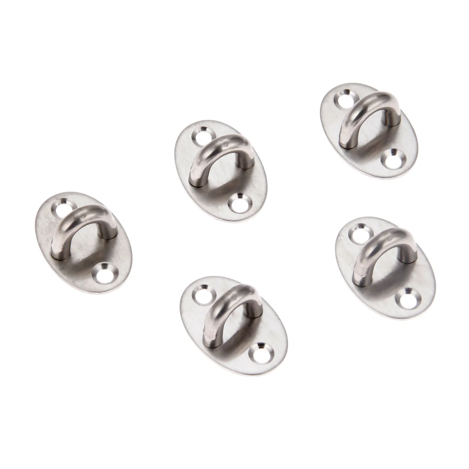 5pcs Heavy Duty Ceiling Hook Stainless Steel U-shaped Ring Mounted Base Ceiling Anchor Hanger Fan/Chandelier/Hammocks/Sandbag