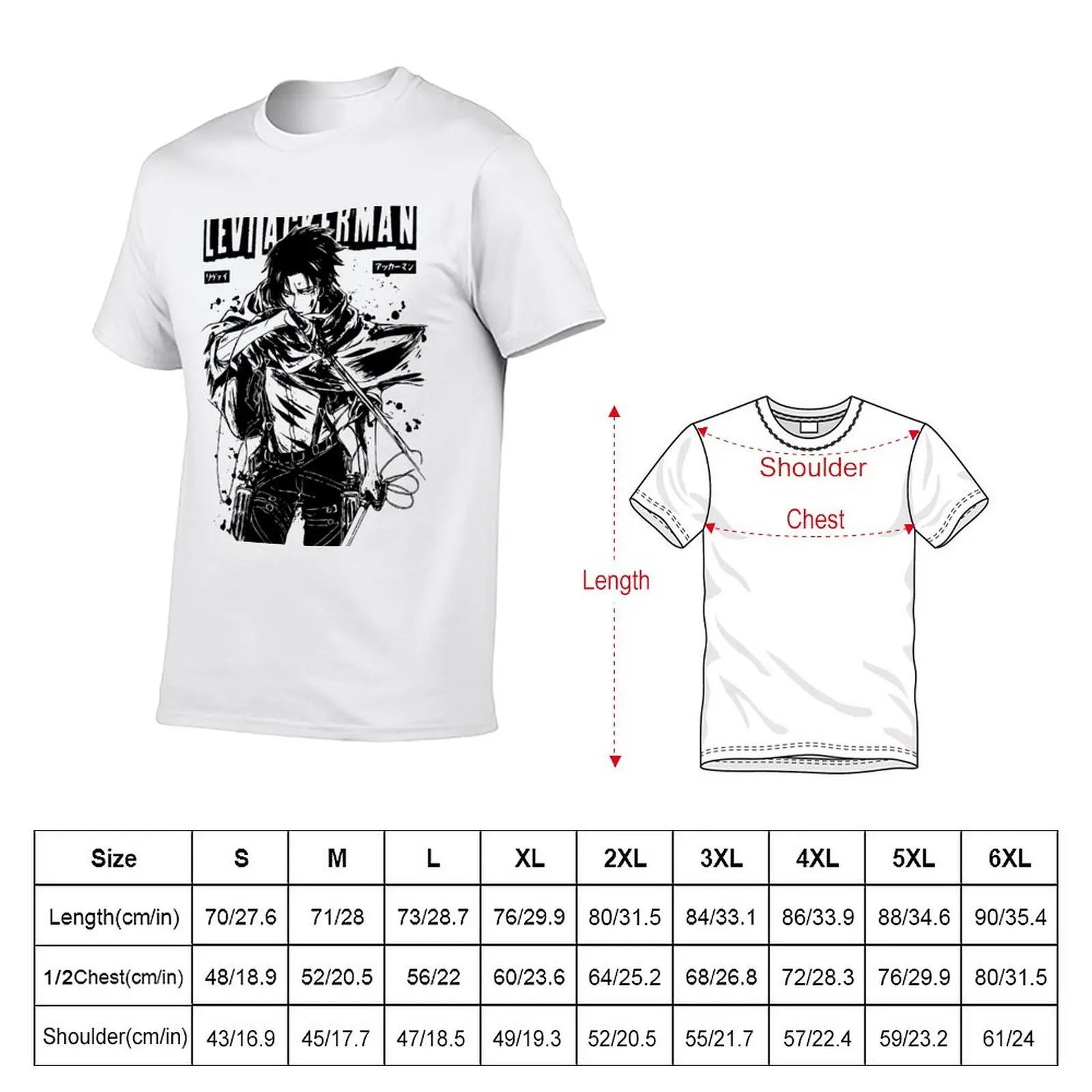 New Levi - AOT T-Shirt heavyweight t shirts summer tops Aesthetic clothing animal print shirt for boys men graphic t shirts