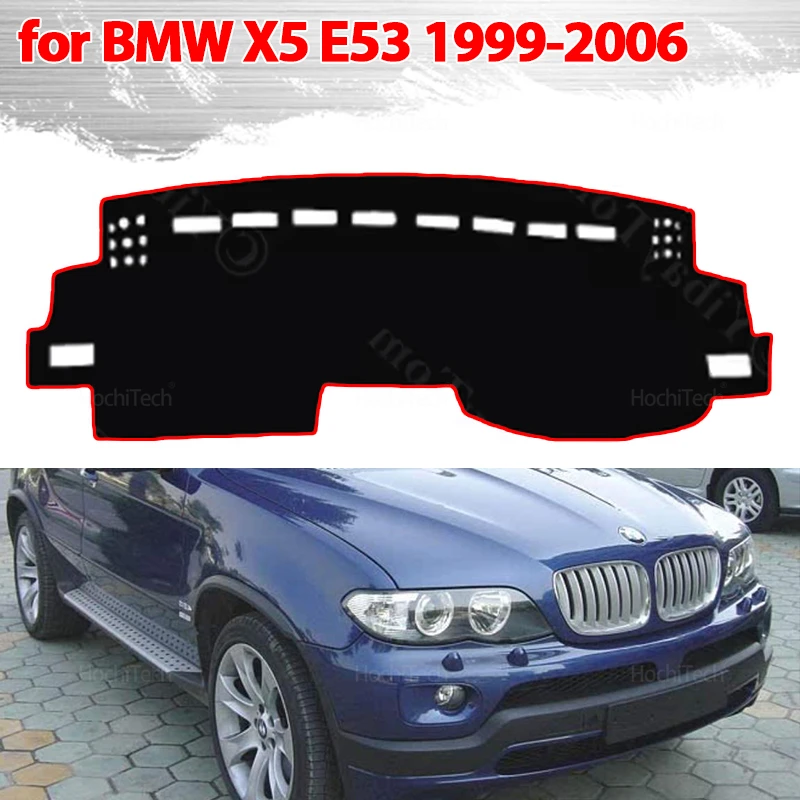 For BMW X5 E53 1999 2000-2006 Car Dashboard Cover Avoid Light Pad Sun Shade Anti-UV Carpets Non-Slip Case Mat 2001 2002 2003