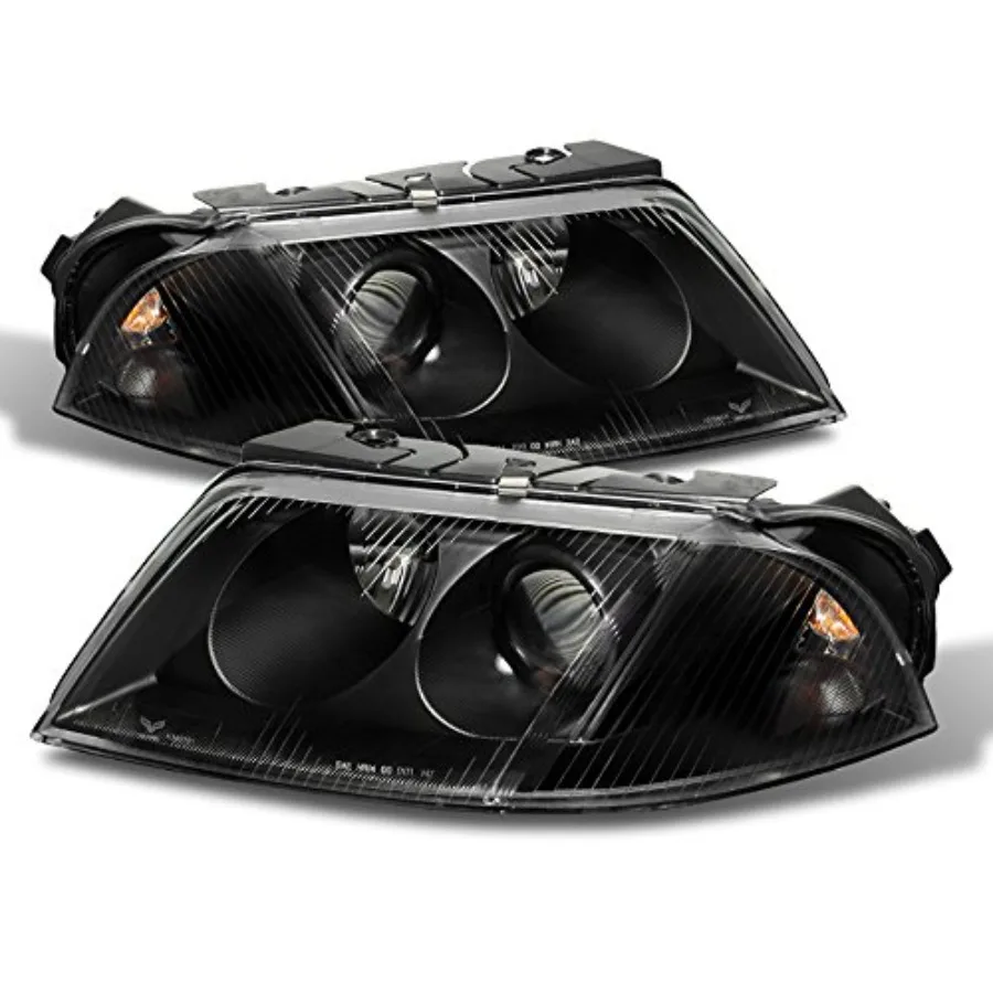 

For Black 0105 VW Passat Projector Headlights Pair Driver + Passenger Side Replacement 20012005 Automotive Lighting Upgrade wit