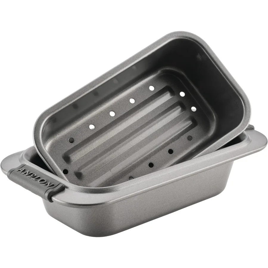 

Усовершенствованный набор форм для выпечки с антипригарным покрытием, состоящий из 2 предметов серого цвета с силиконовыми ручками для легкого выпуска пищевых продуктов и удобной обработки в Ки