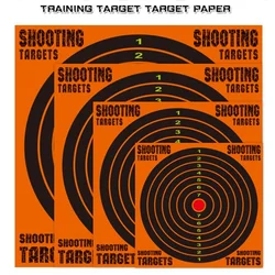 10 PCS/Set 6/8/10/12 inch Fluorescent Splash Shooting Practice Target Stickers Training Target Paper Hunting Accessories