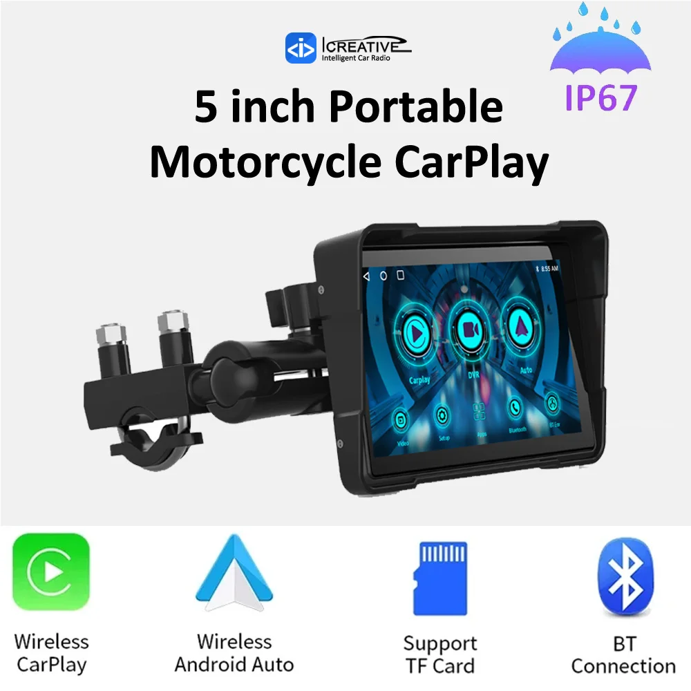 

800*480P Portable Universal 5 IN Automotive Multimedia Car Truck Taxi CarPlay Android Auto Mirror Link Single Din MP5 BT5.0 F133