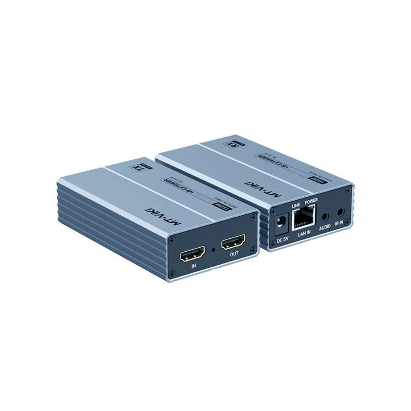 

Ethernet Baseds HDTV Extender With 150m Transmission 1080P IR Controls LoopOut And Synchronized Sound Support 83CE