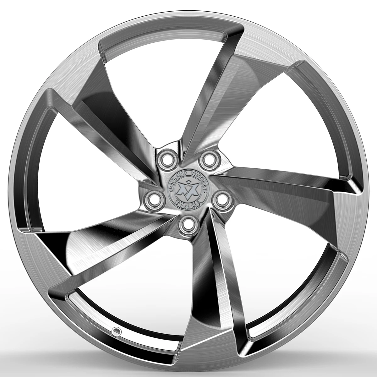 17-24 Inch Forged Shiny Wheels Race-Inspired Silver Brushed Finish Car Rims for 911 GT3 RS M4 CSL CT5-V Blackwing 4 Pieces