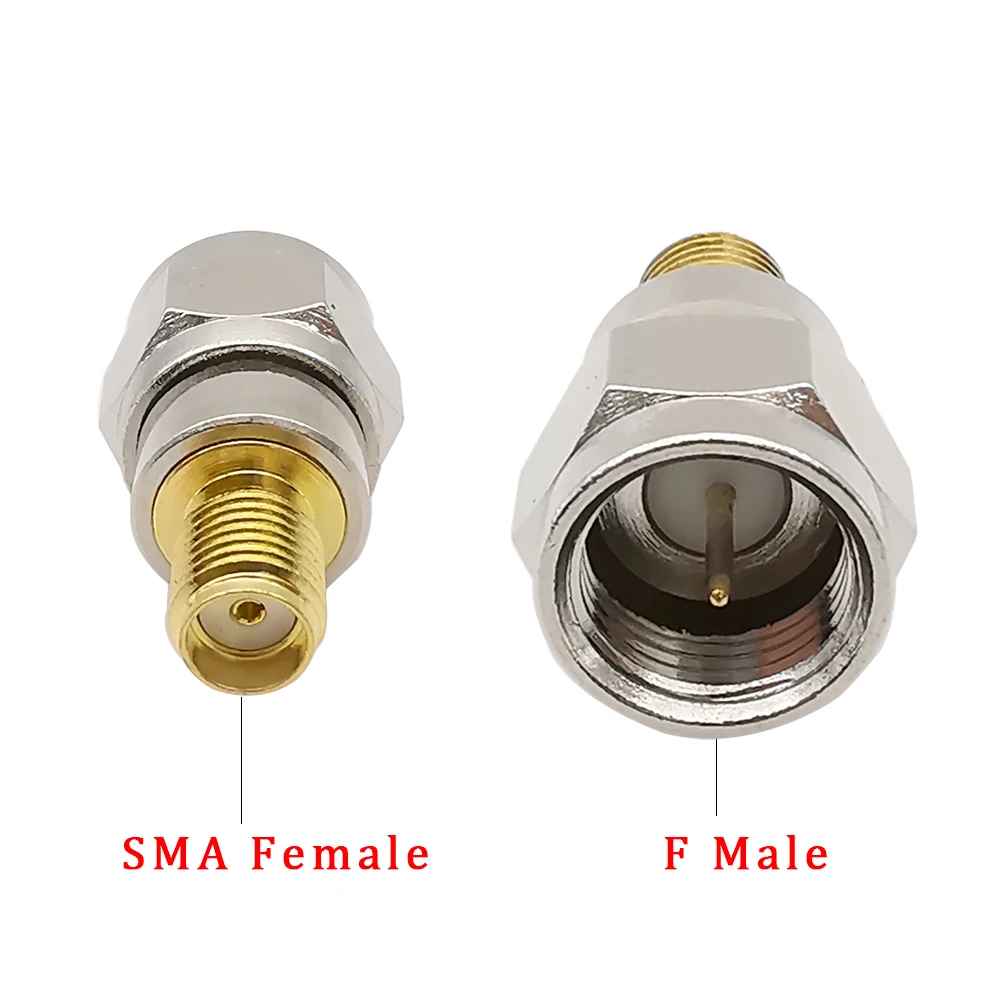 

2Pcs SMA Female To F Male RF Coaxial Antenna Adapter F Type Plug To SMA Jack Coax Cable Aerial Testing Converter Connector