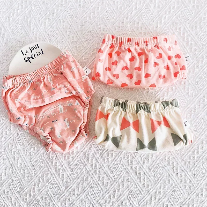 3 Pieces/lot Diaper Nappy Baby Training Pants 6 Layers Bebe Cloth Reusable Washable Cotton Elastic Waist Cloth Diapers 8-18KG