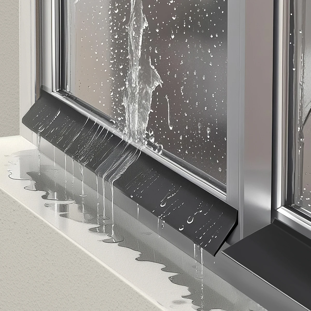 50cm Window Water Blocking Bar Rain Flashing board Sealing Function Window Edge Waterproof Sealing Strip Rubber