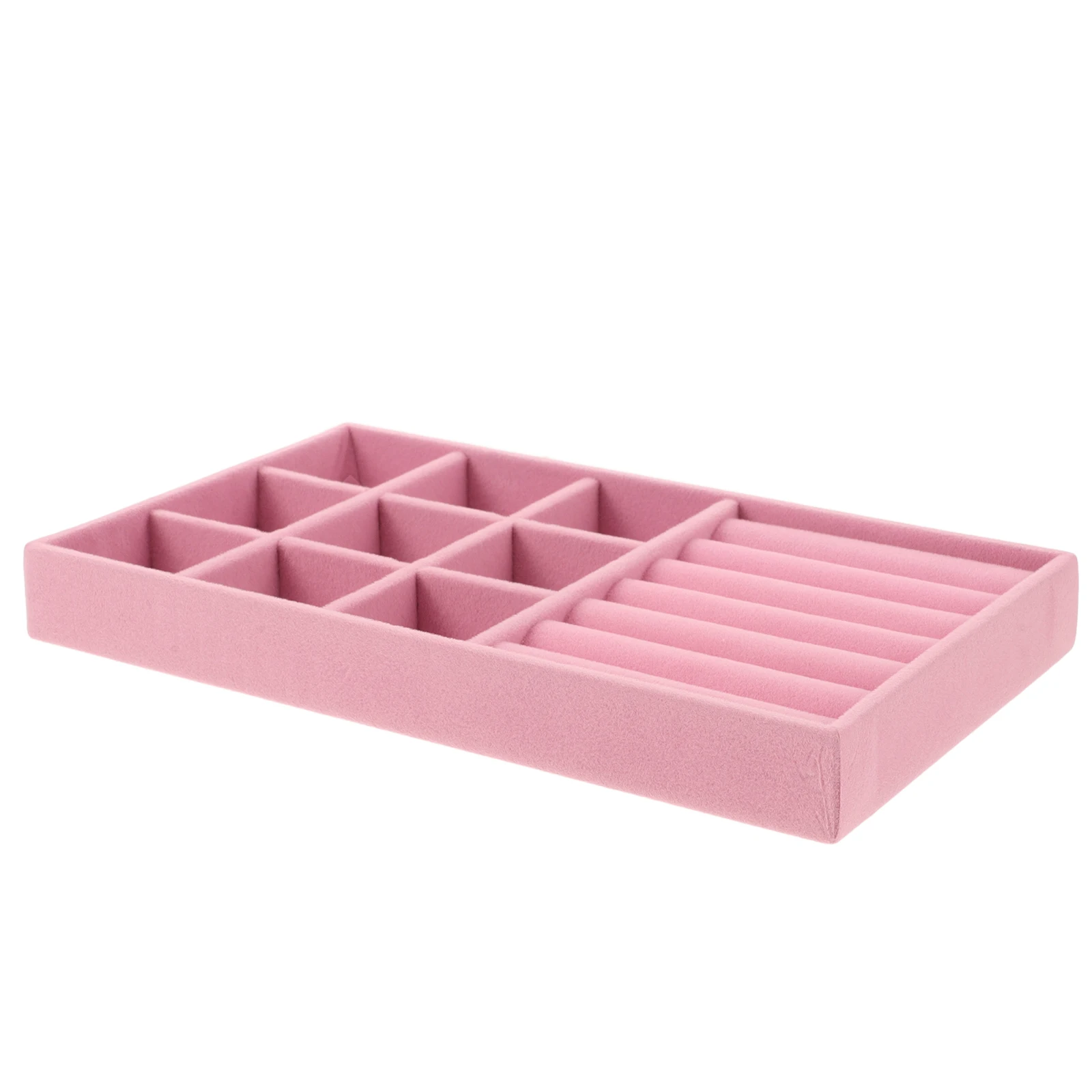 

8pcs Jewelry Tray Stackable Drawer Inserts Earring Ring Necklace Organizer Tray Display Case For Brooch Bracelet Watch Jewelry