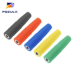 10PCS 2mm Banana Female Insulated Jack Plug Wire Solder Connector Brass