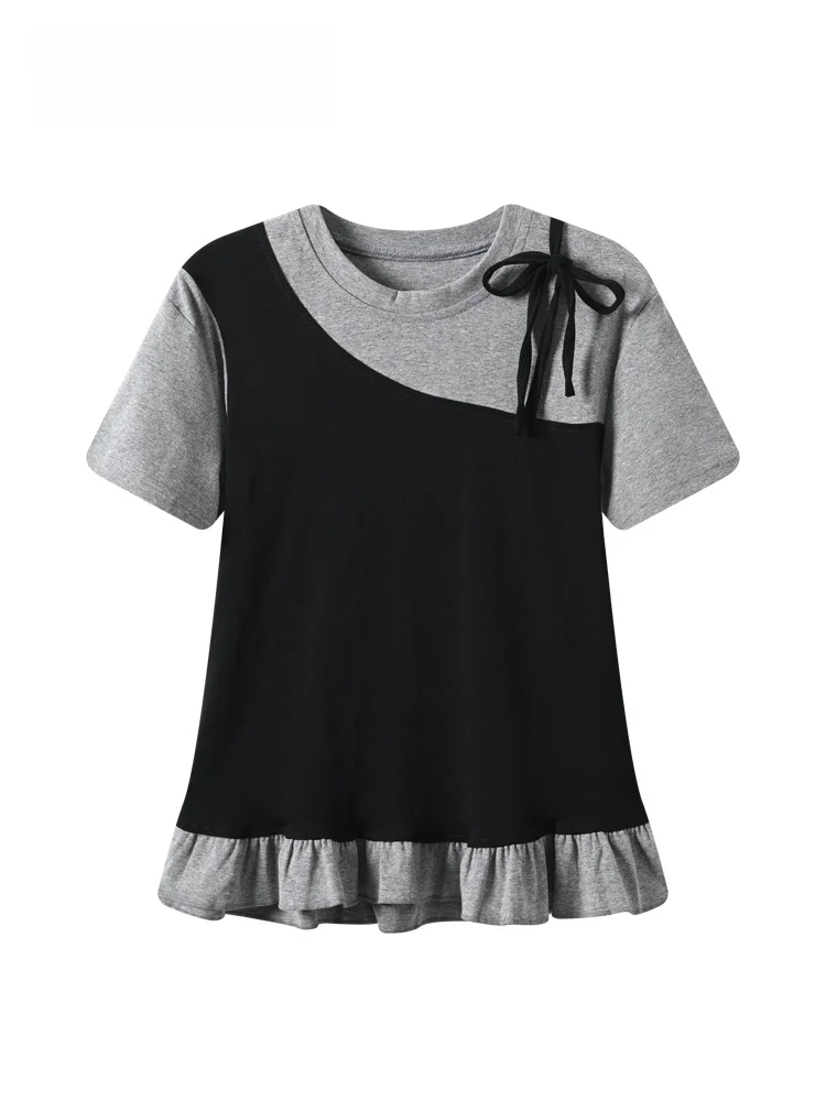 

Unique Style plus Size Women's T-Shirt Short Sleeve Beautiful Summer New Arrival Elegant Fat Sister Short Top Trendy Fashion