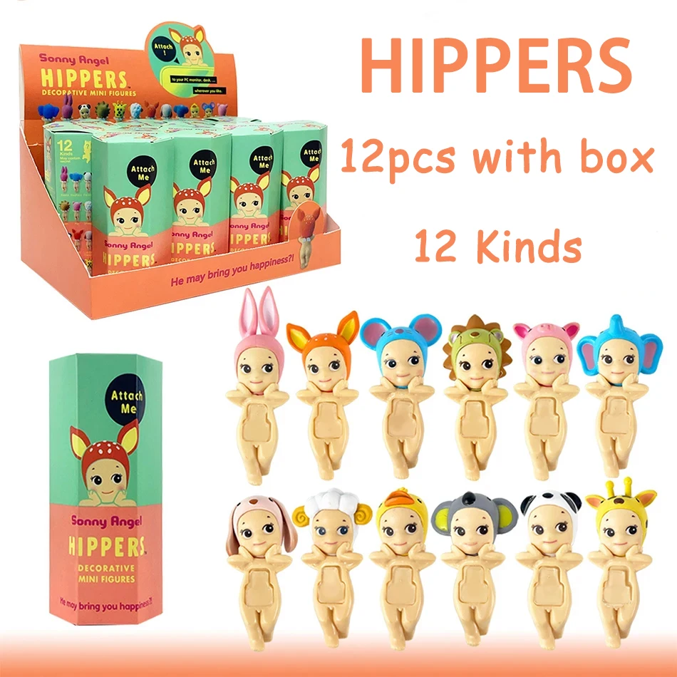 Sonn Angel Hippers serie Animal caja ciega figuras de Anime adornos muñecas Fans escritorio coche regalo de Navidad