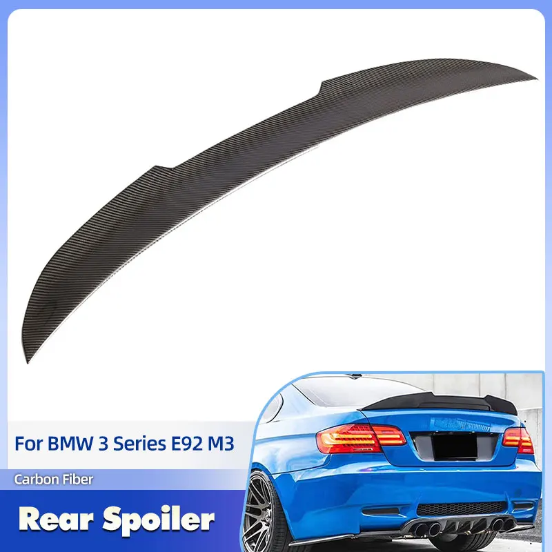 

Car Rear Trunk Spoiler Wings Carbon Fiber for BMW 3 Series E92 / E92 M3 Coupe 2006-2013 Racing Rear Spoiler Boot Wing Lip