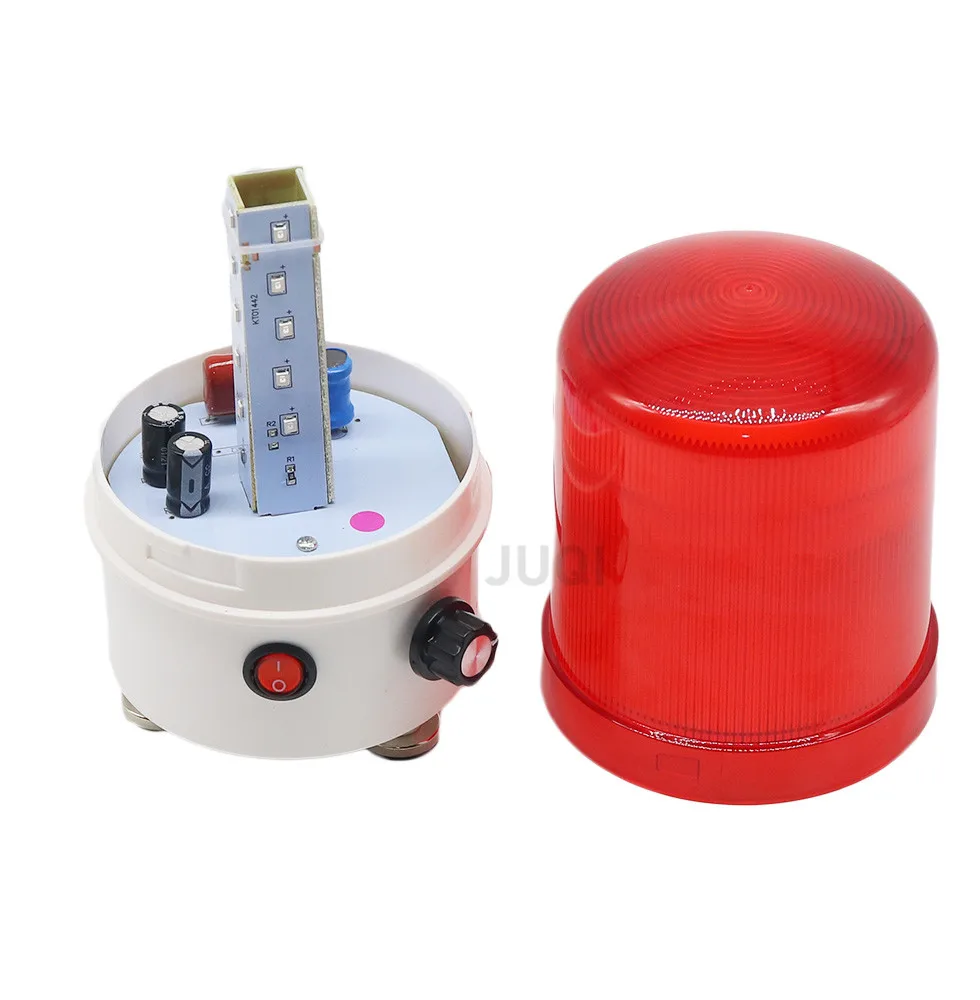 New sound and light alarm 220v24v12v rotary warning light adjustable volume led sound and light integrated alarm indicator light