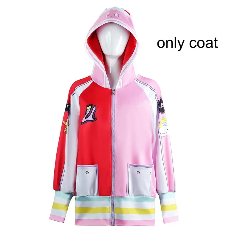 Anime 원피스 코스프레 의상 영화 레드 우타 옷 키즈 성인 가발 윙 유니폼 코트 이어폰 카니발 파티 크리스마스 풀 세트