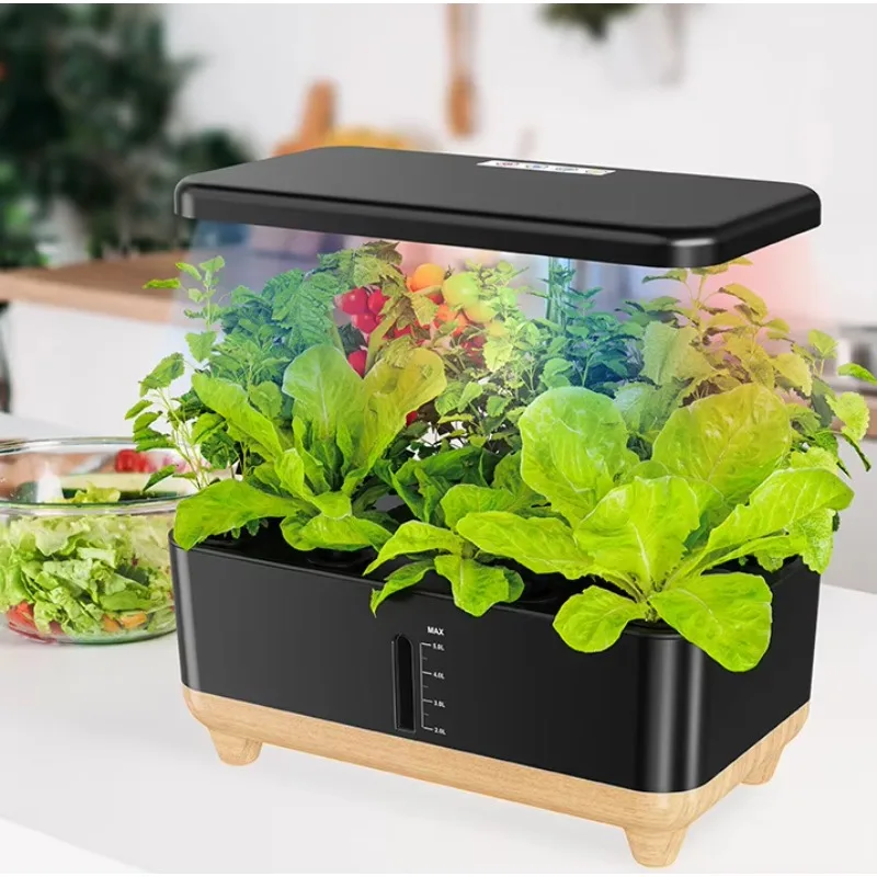 Smart Indoor Hydroponic Garden- 5L Water Tank, LED Light for Growing Fresh Vegetables & Herbs at Home