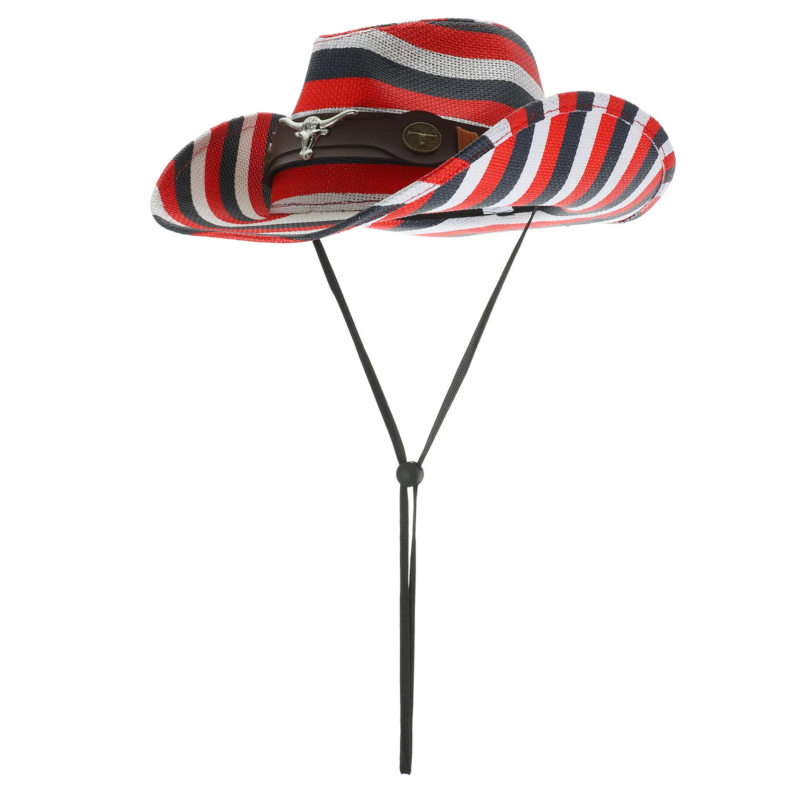 قبعة رعاة البقر على الطراز الغربي، زي عريض الحواف للحفلات التنكرية، كرة تنكرية، إكسسوار هدية للرجال