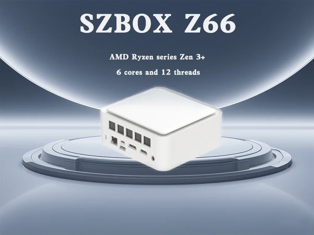 SZBOX Z66 Ryzen 5 6600H MINI PC Windows 11 Pro DDR5 5600Mhz M.2