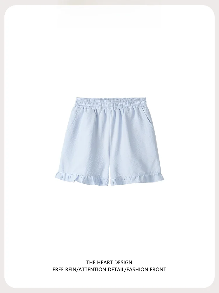 

Летние женские брюки 2026 года: облегающие, однотонные, с эластичным поясом, в стиле пэчворк, корейский фэшн, маленькие размеры, визуально стройнящие