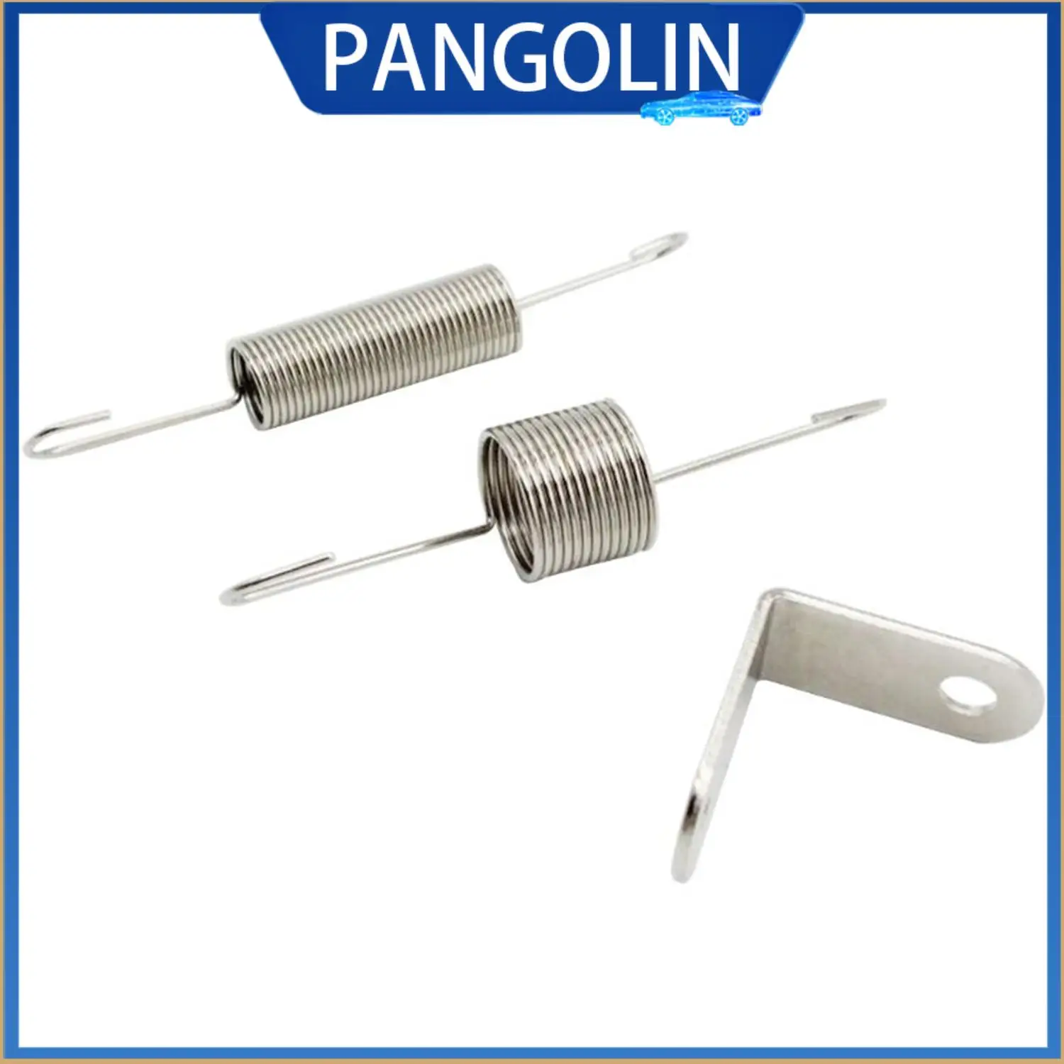 

PANGOLIN Chrome Throttle Return Spring Bracket Dual Springs Set for SBC BBC Chevy Ford 302 350 Small Big Block Engines