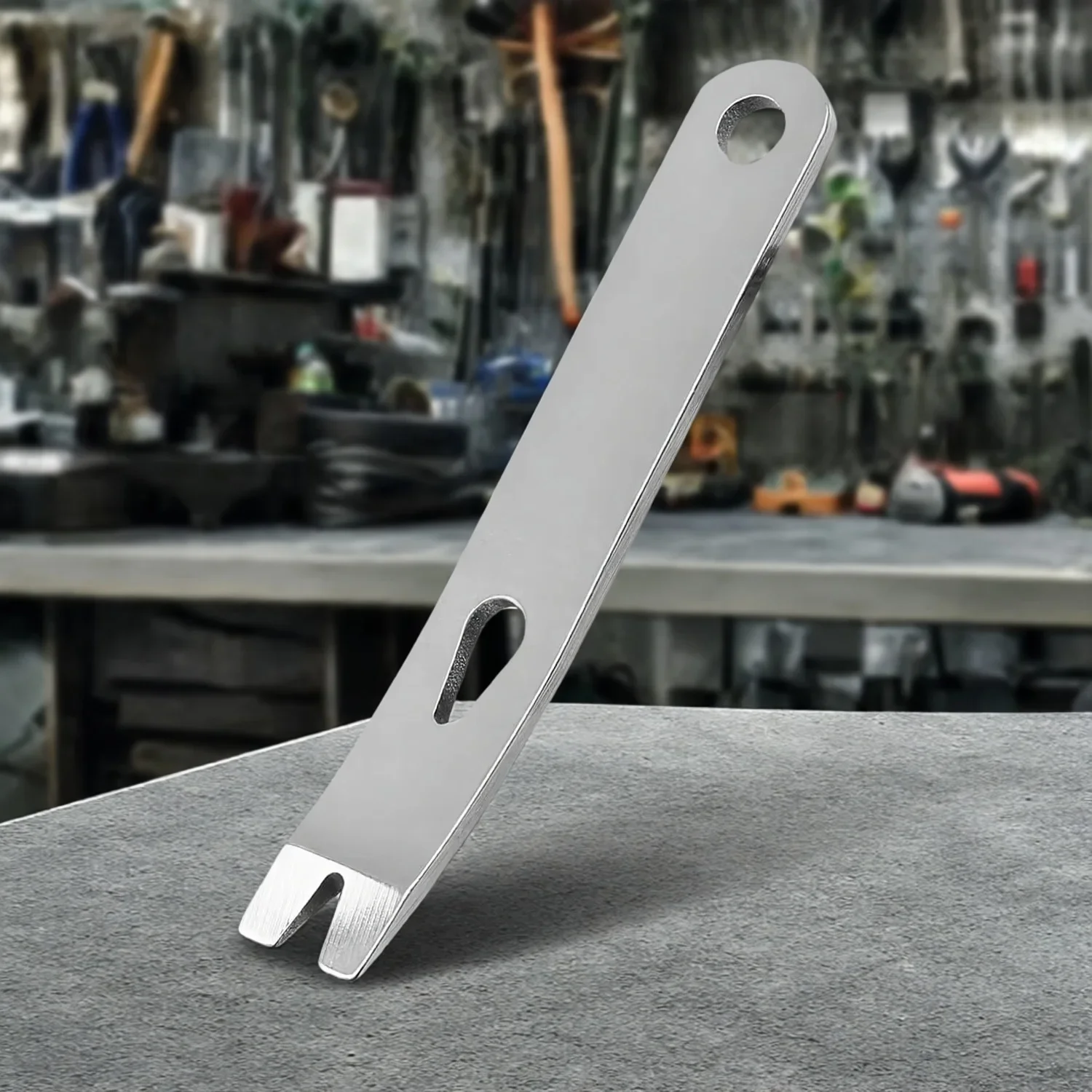 Mini Pocket Edition EDC Tool Stainless Steel Crowbar Crank Scraper Winding Staple Keychain Multifunctional Pocket Knife