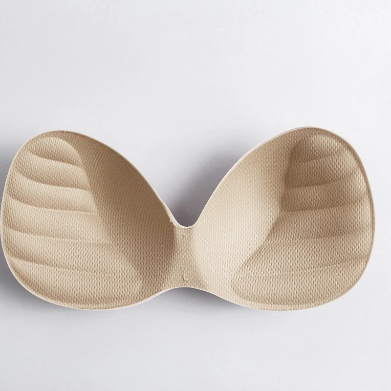 

Women Push Up Sponge Bra Inserts Macaron Candy Color Thicken Breast Pad Swimsuit Bralette Replacement Accessories