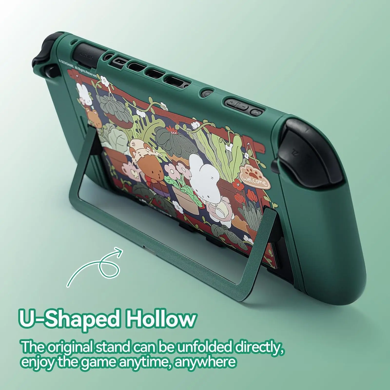 GeekShare Bunny Garden Protective Shell Compatible with Switch 2