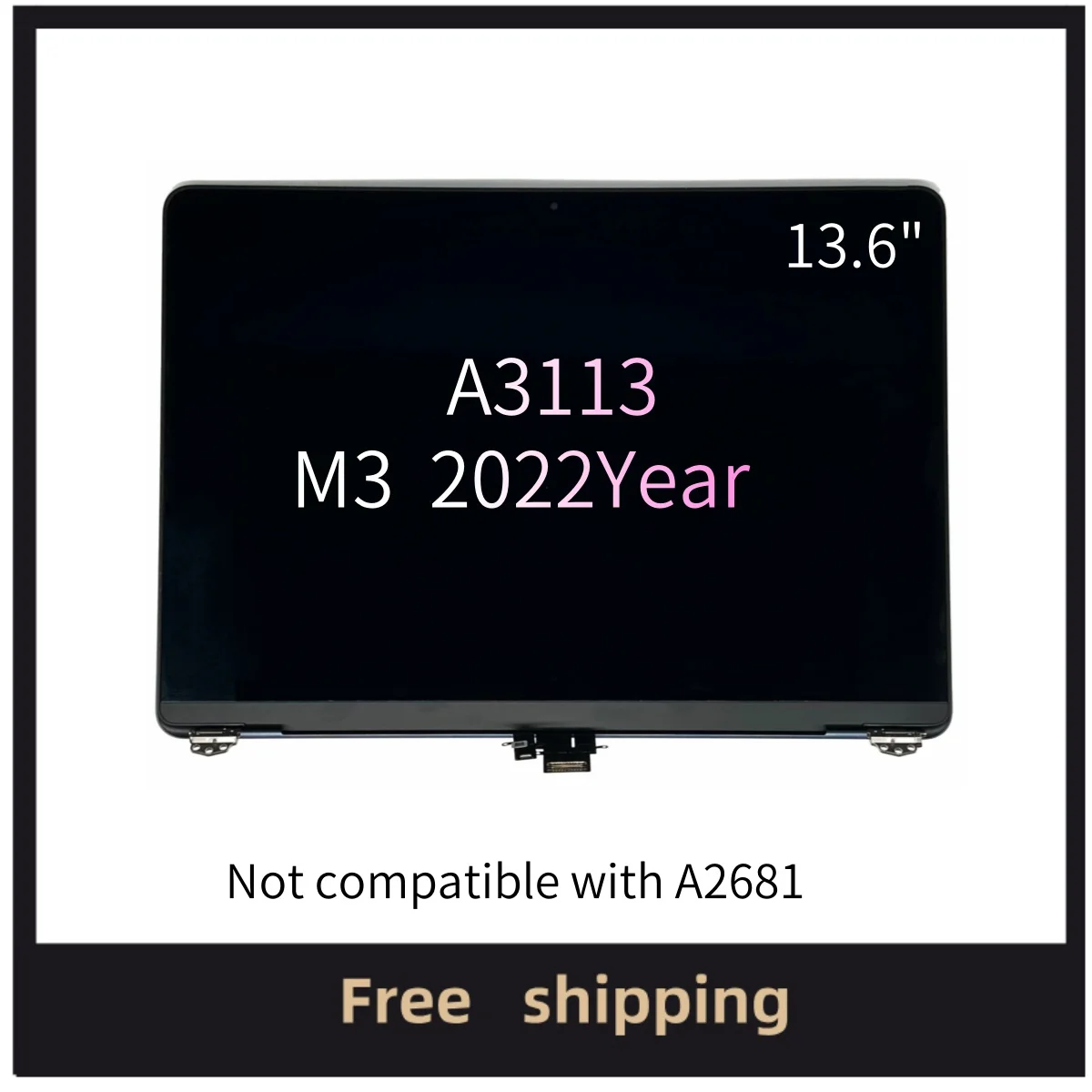 

New Replacement Lcd Screen for Macbook Retina Air 13.6" M3 A3113 EMC8611 Monitor Complete Set Full LCD Display Screen