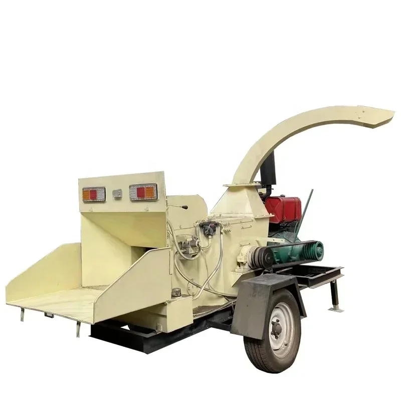 Wood Pallet Crusher Machine Eaves Timber Wood Crusher Shredder Wood Chip Crusher for Sale