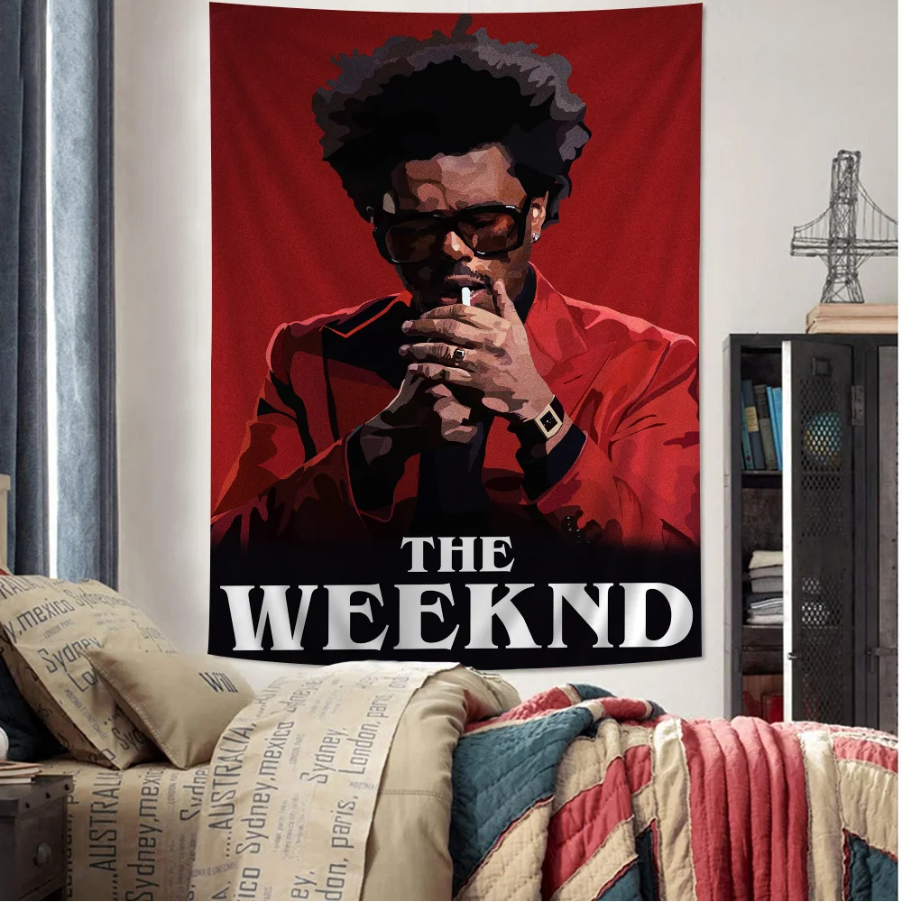 

Singer W-weeknd-After Hours Colorful Tapestry Wall Hanging Bohemian Wall Tapestries Mandala Wall Art Decor