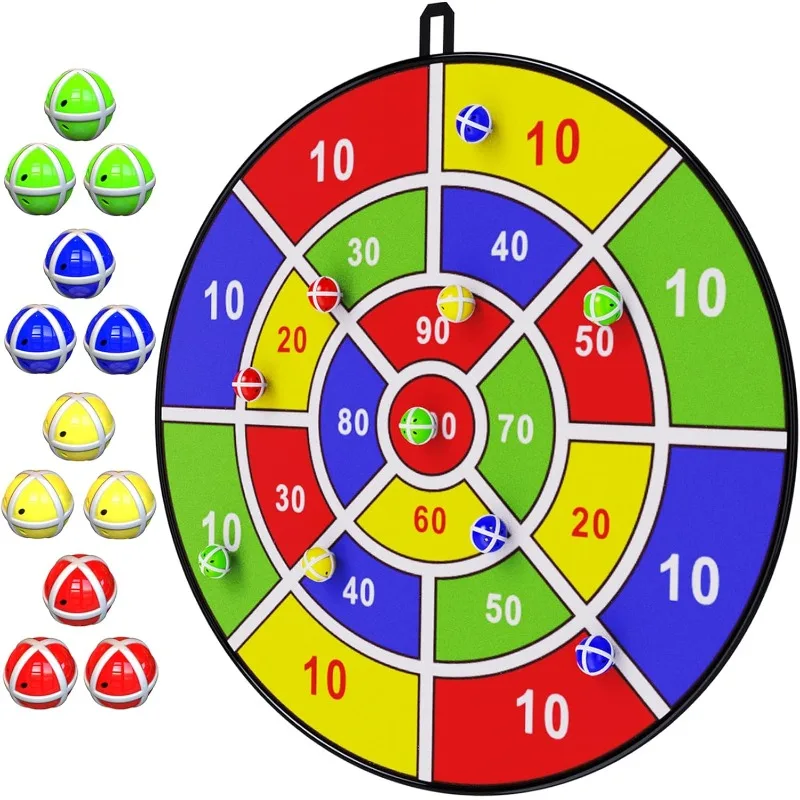 

Children's large dart board with sticky ball, boys' toy, indoor/sports outdoor fun party game