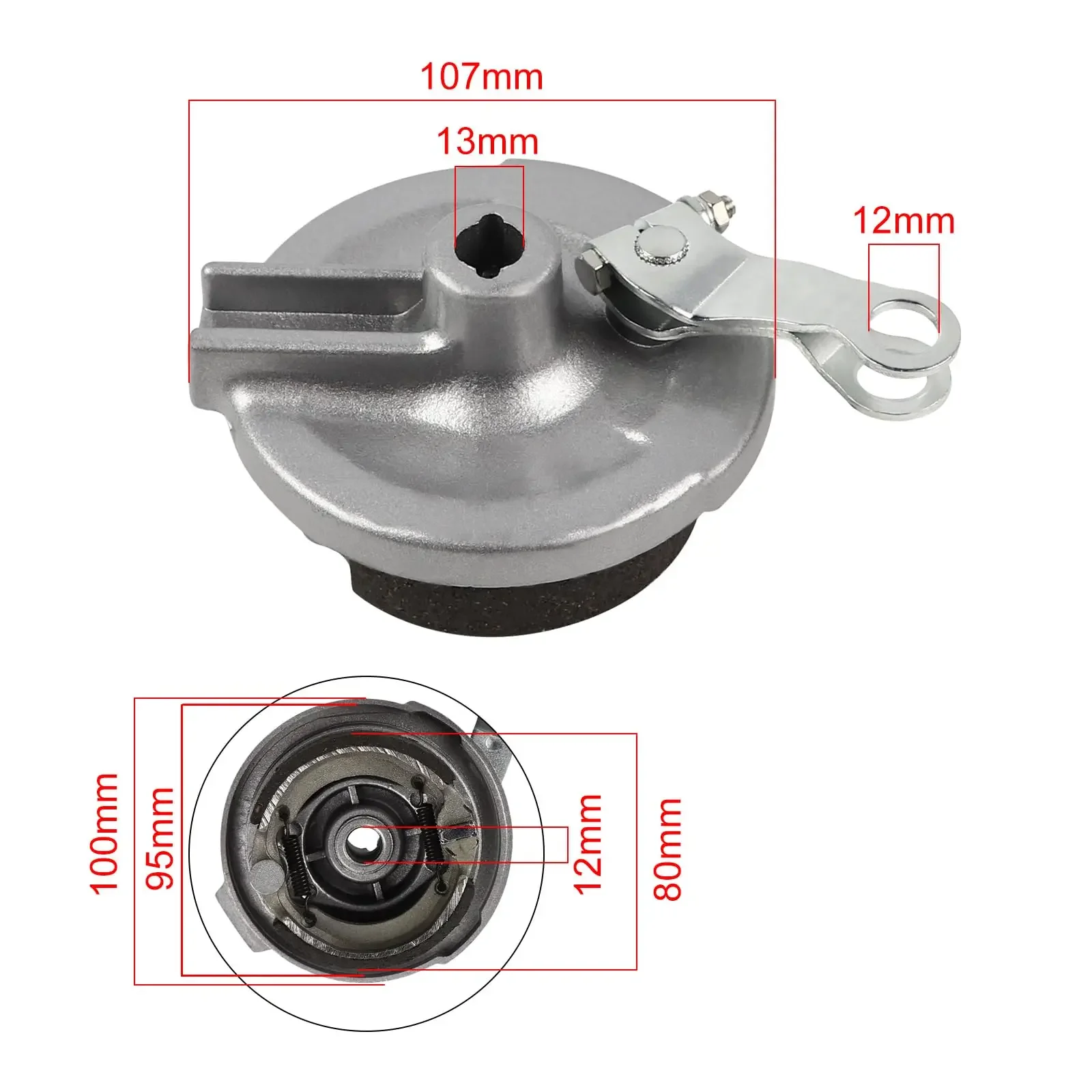 Motorcycle front rear universal  brake drum brake cover brake pads Motocross Accessories for Honda XR 50 XR50 CRF125 CRF50