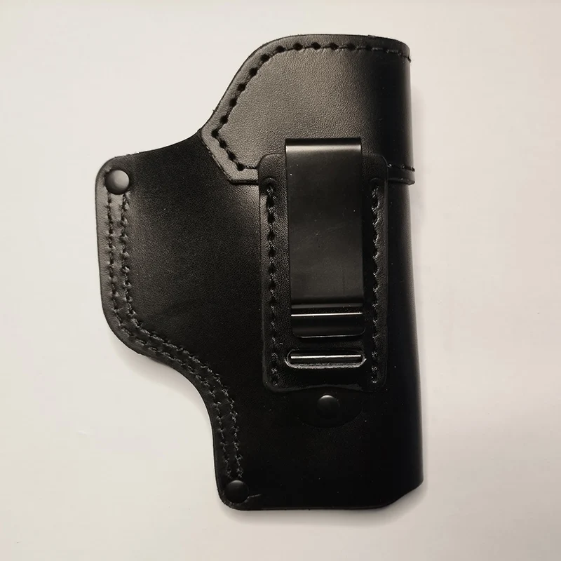 2 Colors Genuine Cowhide Cowskin IWB Leather Holster With Back Clip For Glock 17/19/23/26/27/29/30/32/33/36/38/39/42/43/43X/44