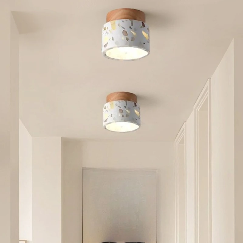 

Ceiling Lights Modern Stone Travertine Ceiling Lamp Bedroom Corridor Aisle Mount Foyer Hallway Staircase Indoor Lighting Fixture