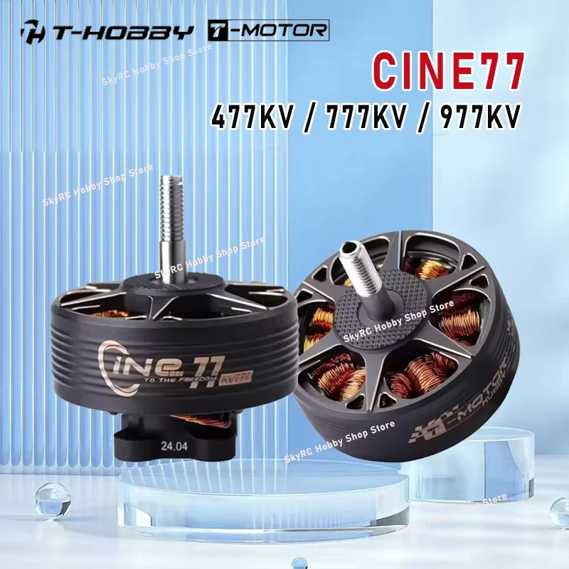 

Высокопроизводительные бесщеточные моторы T-MOTOR T-HOBBY CINE77 с характеристиками 477KV (12S), 777KV (8S), 977KV (6S) для FPV-фристайла и DIY-проектов